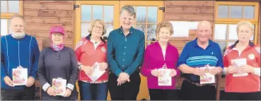  ?? ?? Second team (l-r): John McCarthy, Kay Riley, Sheila Hegarty, Declan Corbett (sponsor), Maria Roche, Jerry Burke and Ella Lovett.