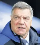  ??  ?? Toffees boss Sam Allardyce