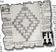  ??  ?? Original: The first crossword appeared in 1913. We’ve recreated it for you (see right)