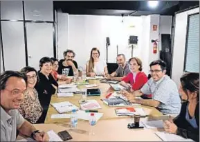  ?? ÀLEX GARCIA / ARCHIVO ?? El equipo de Barcelona en Comú, con Ada Colau al frente