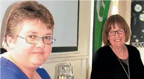  ?? SUPPLIED ?? Waikato ethical investment adviser Janet Natta and Green Party candidate for the Waikato electorate, Philippa Stevenson.