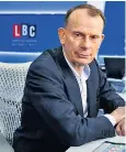  ?? ?? Man of the hour: Andrew Marr in the LBC studio