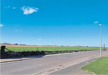  ??  ?? Scotia Homes hopes to be able to build the houses on farmland on the western edge of Arbroath.