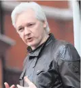  ??  ?? Allegation­s: Julian Assange