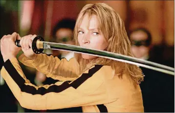  ?? PHOTO COURTESY OF MIRAMAX FILMS 2003 ?? Uma Thurman in a scene from the film “Kill Bill: Vol. 1.”