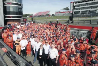  ??  ?? The orange army came out in their droves once again during the course of the year