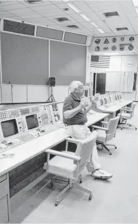 ?? Sandra Tetley ?? Retired flight controller Ed Fendell wants visitors' access to Mission Control limited. “We’re trying to build a museum here. But if people are allowed to bring in guests who climb over the consoles ... it’ll just get ruined again.”