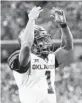  ?? JEFFREY MCWHORTER/AP ?? QB Kyler Murray celebrates after throwing a TD pass in Oklahoma’s win Saturday.