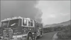  ?? YUMA FIRE DEPARTMENT PHOTO ?? SHORTLY AFTER 7 P.M. ON SEPT. 5, the Yuma Fire Department received a mutual aid request from California authoritie­s regarding a Task Force deployment to assist in fighting the “El Dorado” fire.in the Yucaipa area.