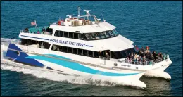  ?? Submitted photo ?? The state has started a new ferry service in hopes of making traveling easier while repairs are made to the Washington Bridge.