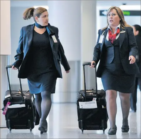  ?? AARON LYNETT/ NATIONAL POST ?? Air Canada flight attendants will be joined by 400 new cabin colleagues, plus 500 ground employees and 200 attendants for a low-cost carrier.