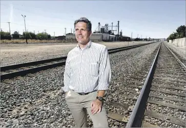  ?? Rich Pedroncell­i Associated Press ?? JEFF MORALES’ last day as chief executive of the California High-Speed Rail Authority was Friday. His exit comes amid a f lurry of activity on the bullet train project, which regulators say is seven years behind schedule.