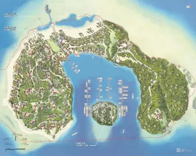  ??  ?? Nawi Island Developmen­t Master Plan