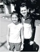  ?? ?? Admiration: Emma Raducanu, then aged 11, with her idol Simona Halep at an event