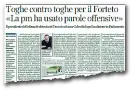  ??  ?? Sul Corriere Fiorentino di ieri lo scontro tra magistrati sul Forteto