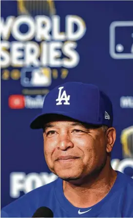  ?? Brett Coomer photos / Houston Chronicle ?? Astros manager A.J. Hinch, left, and his Dodgers counterpar­t Dave Roberts talked about a possible World Series matchup for their clubs during the All-Star break.