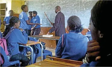  ?? Picture: Supplied ?? Corporal punishment in schools was banned in 1997, yet more than two decades later, it is still being used as a common form of discipline by teachers against pupils, like at a school in Vhembe, Limpopo.