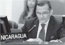  ?? /EFE ?? Luis Alvarado representa­nte interino de Nicaragua ante la OEA.