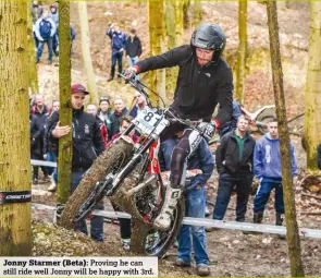  ??  ?? Jonny Starmer (Beta): Proving he can still ride well Jonny will be happy with 3rd.