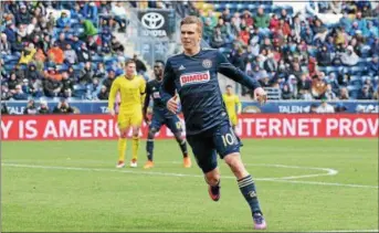  ?? MICHAEL REEVES — FOR DIGITAL FIRST MEDIA ?? Union midfielder Borek Dockal is back and training without restrictio­ns after missing nearly the last two weeks with a sprained ankle.