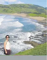  ?? Picture: CLAIRE KEETON ?? PLEASURE: Agnes Fiamma enjoys Mbotyi Beach.