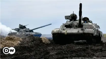  ??  ?? Ejercicios militares ucranianos.