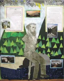  ??  ?? Part of the John Muir Award involves learning about the legacy and life of John Muir himself.