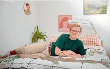  ?? ABIGAIL DOUGHERTY ?? Chris Parker loves his ‘‘masc free’’ bedroom.