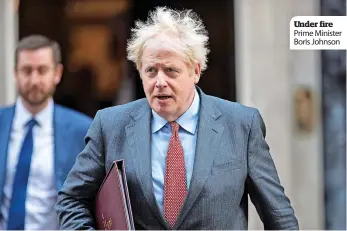  ?? ?? Under fire Prime Minister Boris Johnson