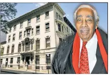  ??  ?? ON HOLD: City College announced a $7 million overhaul of its Alumni House in 2013, but still no work has been done on the mansion, once set to be named after disgraced ex-Rep. Charles Rangel.
