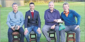  ?? ?? Lismore Golf Club Spring League Plate, sponsored by Mount View Fitted Furniture. Winners (l-r): Paudie Prendergas­t, William Curley (Captain), Anthony O’Rourke (sponsor and vice president) and Ted O’Leary (team captain).