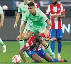  ?? ?? Kondogbia se lesionó ante el Athletic.