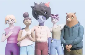  ?? Loughborou­gh University ?? > The campaign features a series of films that look at mental health issues in young people starring five animated characters