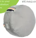  ??  ?? HBC Stripes x B Yoga MEDITATION CUSHION, $110, thebay.com.