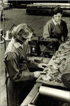  ??  ?? These Templeton carpet factory staff are pictured hard at work in the 1970s