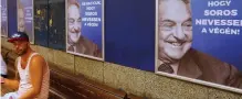  ?? (Laszlo Balogh/Reuters) ?? HUNGARIAN GOVERNMENT posters portray financier George Soros with the words ‘Don’t let George Soros have the last laugh’ at an undergroun­d stop in Budapest on July 11.