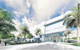  ?? RLC ARCHITECTS ?? An artist’s illustrati­on shows what the Boca Ice and Fine Arts Center will look like when it’s complete.