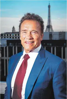  ?? FOTO: AFP ?? Bodybuilde­r, Filmstar, Politik, Klima-Aktivist: Arnold Schwarzene­gger zeigt keine Spur von Kampfesmüd­igkeit.