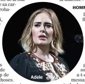  ??  ?? Adele