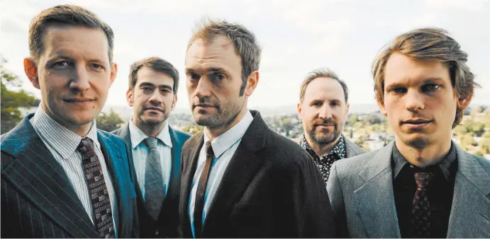  ??  ?? Punch Brothers (from left): Chris Eldridge, Noam Pikelny, Chris Thile, Gabe Witcher and Paul Kowert.