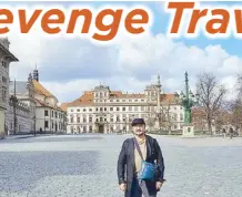  ?? ?? STAR columnist Pepper Teehankee at the virtually empty Hradcany Square or Castle Square in Prague, April 2022.