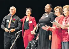  ??  ?? Thank you for the music: Vicky Mcclure formed a choir for dementia patients