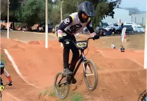  ?? ?? KZN under15 BMX Champion, Brolin Van Wyk will be representi­ng South Africa in the BMX World Cup in Scotland.