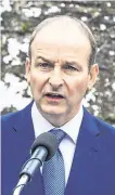  ??  ?? Strategy: Fianna Fáil leader Micheál Martin