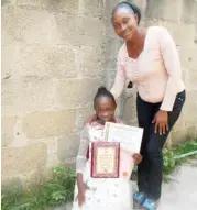  ??  ?? Teniola Ibitoye and her mother at home