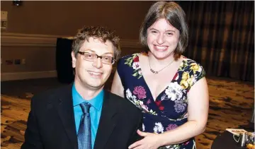  ?? (Courtesy Dorian Stuber) ?? DORIAN STUBER and his wife, Marianne Tettlebaum, attend the Jewish Federation of Arkansas Tikkum Olam banquet in fall 2016.