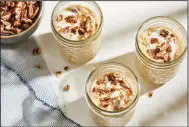  ?? (For The Washington Post/Tom McCorkle) ?? Pumpkin Pecan Overnight Oats in Jars