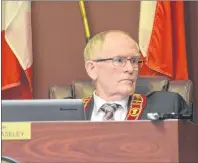  ?? COLIN MACLEAN/JOURNAL PIONEER ?? Town of Kensington Mayor Rowan Caseley during Monday night’s committee of council meeting.