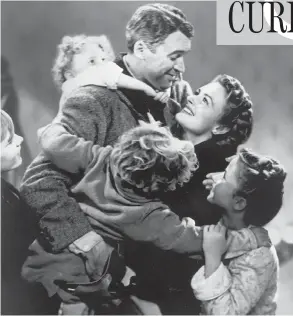  ?? NBC FILES ?? It’s a Wonderful Life, stars Jimmy Stewart as the down-on-his-luck George Bailey, a businessma­n who is about to lose his company to the rich, evil banker Mr. Potter.