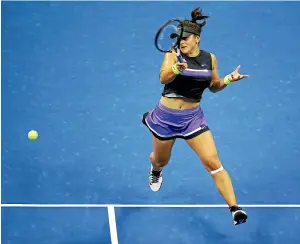  ?? GETTY IMAGES/AP ?? Serena Williams, left, who turns 38 in three weeks, will play 19-year-old Bianca Andreescu, right, in the US Open final tomorrow after both won their semifinals yesterday in straight sets.